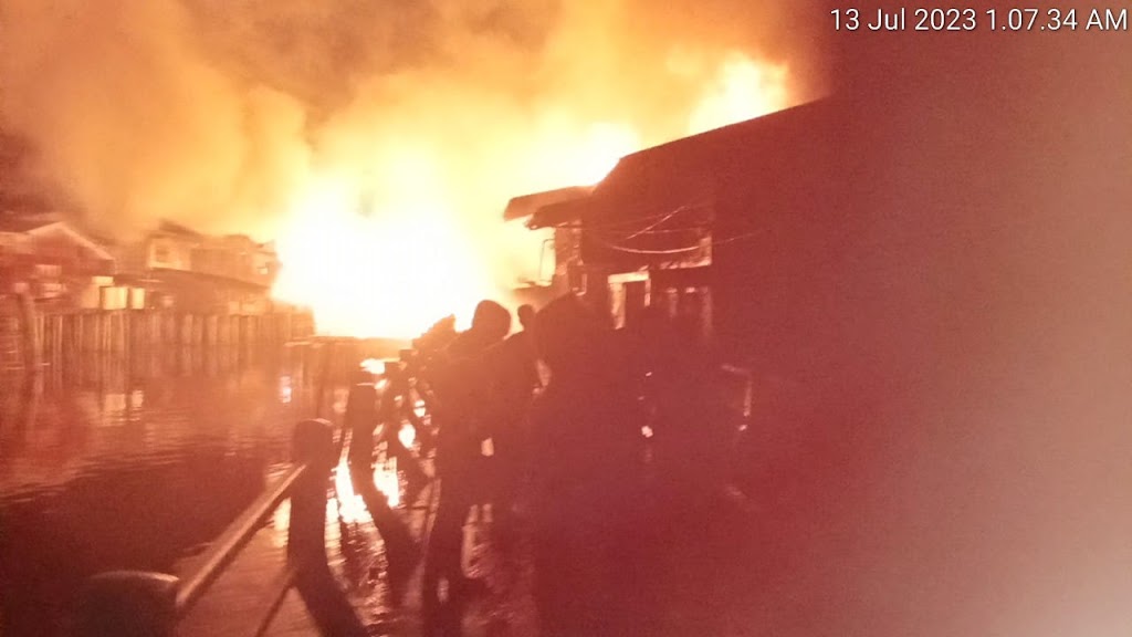 11 Rumah Terbakar di Panipahan Rohil, 3 Orang Meninggal Dunia, Ini Data dan Kronologinya