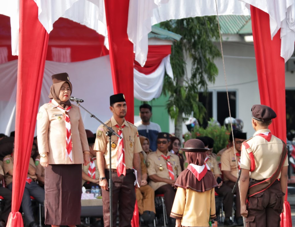 Pemkab Meranti Gelar Upacara HUT Ke-62 Pramuka