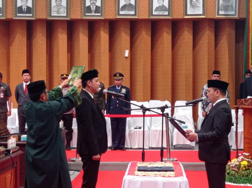 DPRD Pekanbaru Lantik Indra Sani Gantikan Fattullah