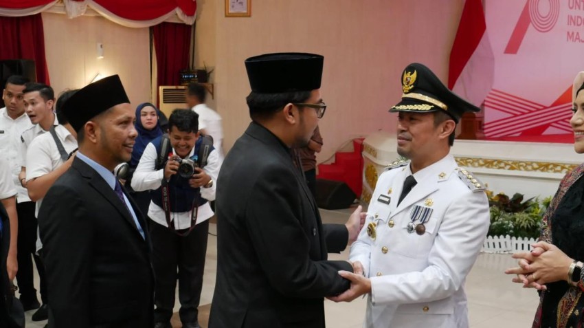 Hadiri Pelantikan Pj Walikota, Ginda :Mari Bersinergi Atasi Semua Kendala !