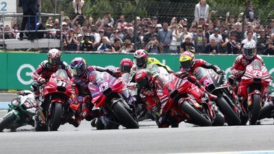 Moto GP  Hasil MotoGP Prancis: Martin Menang, Marquez Kalahkan Bagnaia