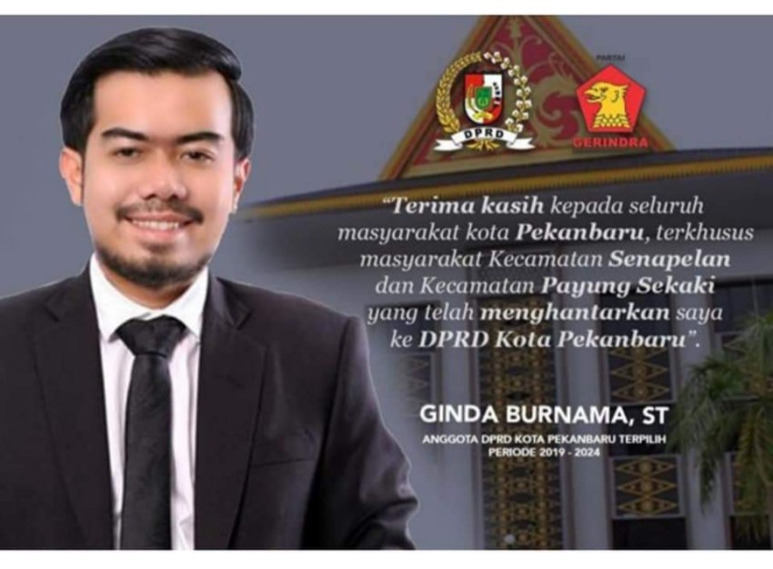 Sabarudi Naik Haji, Ginda Burnama Gantikan Sementara Ketua DPRD Pekanbaru