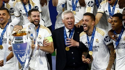 Ancelotti Cetak Rekor 'Gila' Usai Antar Madrid Juara Liga Champions