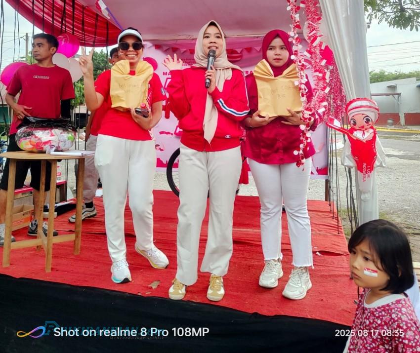 Kemeriahan HUT Ke-80 RI, Warga Perum Duta Mas Siak Hulu Gelar Berbagai Perlombaan dan Bagikan Doorprice