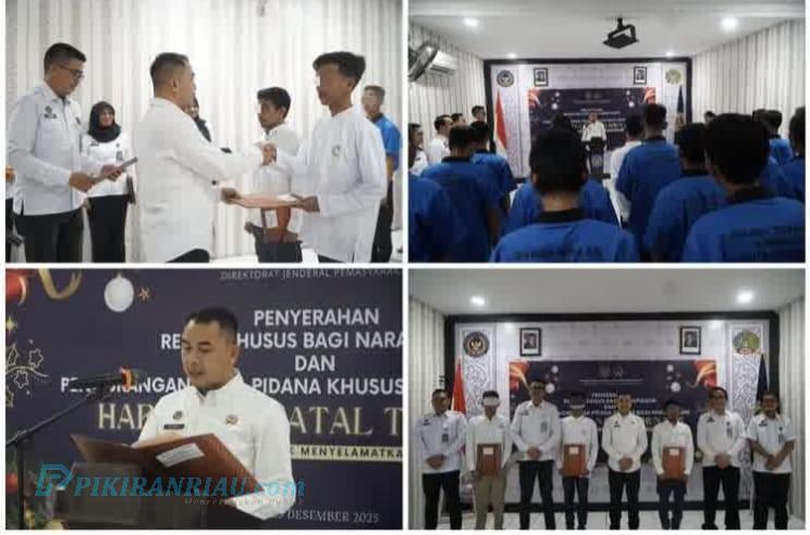 Sambut Natal, Rutan Dumai Berikan Remisi Kepada 65 Napi