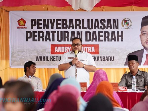 Pimpinan DPRD Andry Saputra Gelar Penyebarluasan Perda di Limbungan Baru