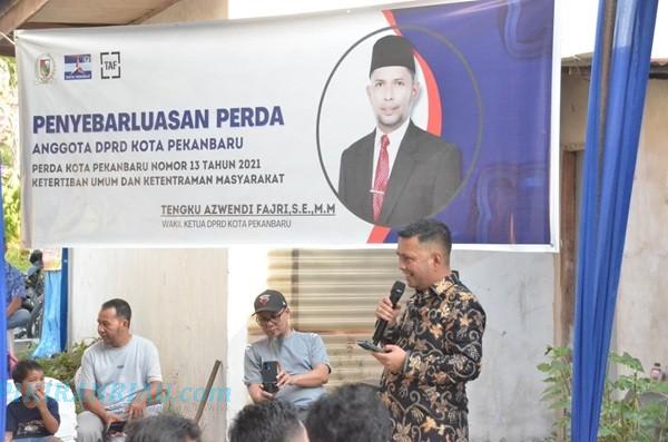 Wakil Ketua, T Azwendi Gelar Penyebarluasan Perda Nomor 13 Tahun 2021