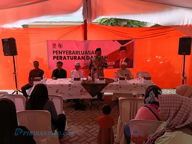 Ketua DPRD Pekanbaru, M Isa Lahamid Gelar Penyebarluasan Perda Nomor 13 Tahun 2021